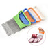 Unique Style 1PC Stainless Steel Onion Needle Onion Holder Handheld Simple Slicer Fruit Vegetable Cutter Potato Kitchen