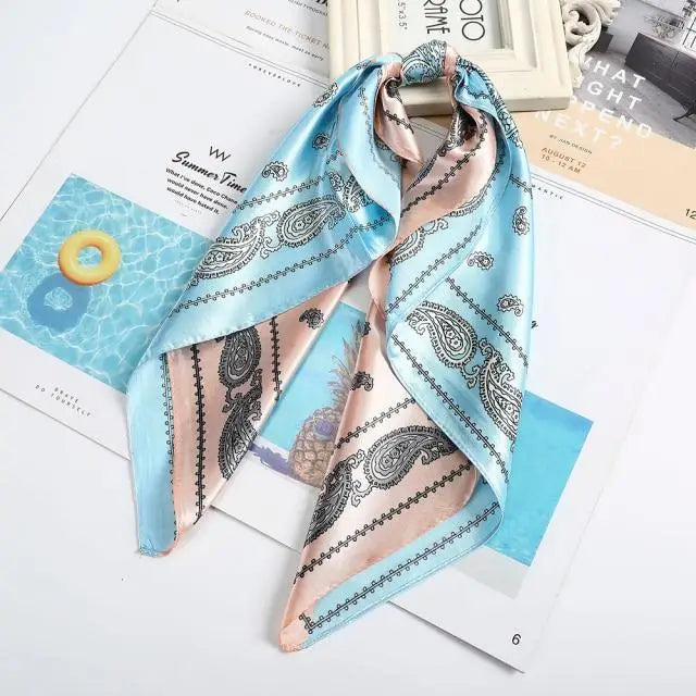 Unique Style Square Silk Scarf Women Headband Fashionable Print Neck Scarfs Office Hair Band Hand For Female Bandana - ALLURELATION - 577, Bandana, best selling headband, Best selling scarf, easy to use headcover, elegant scarf, Fashionable Print Neck Scarfs, Female Bandana, gift for girls, Girls bow, hair band, hot sale Bandana, luxury scarf, matching scarf, Office Hair Band, party wear scarf, Silk Scarf Women Headband, Square Silk Scarf, Stylish scarf, Women Headband, women headbands - Stevvex.com