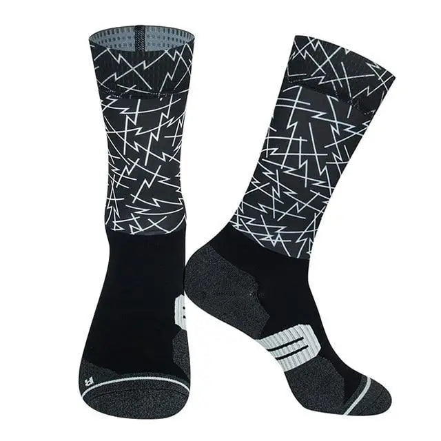 Unisex Anti Slip Socks Professional Bike Street Sports Socks Cycling Socks For Men And Women Breathable Socks 37 - 44