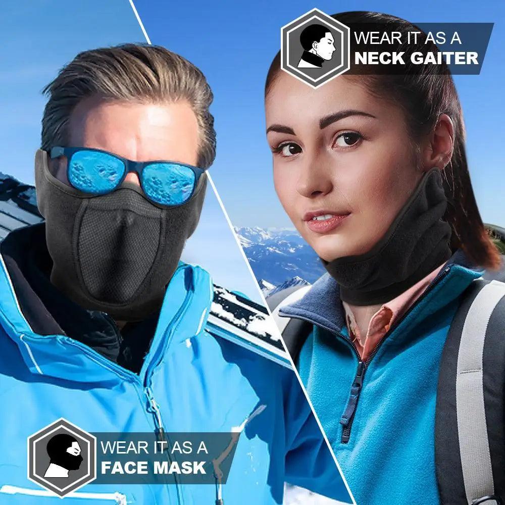 Unisex Breathable Black Half Ski Windproof Sport Mask Face Cover Ear Warmer For Winter Weather Men Running Thermal Masks Scarf Snowboard Ski Mask Neck Warmer - STEVVEX Fashion - 706, black mask, breathable mask, ear warmer, ear warmer mask, face cover, face mask, half ski mask, mask, Masks Scarf, Neck Warmer, running mask, Ski Mask, Snowboard Ski Mask, sport mask, Thermal Masks, Thermal Masks Scarf, Thermal Scarf, windproof mask, winter mask - Stevvex.com