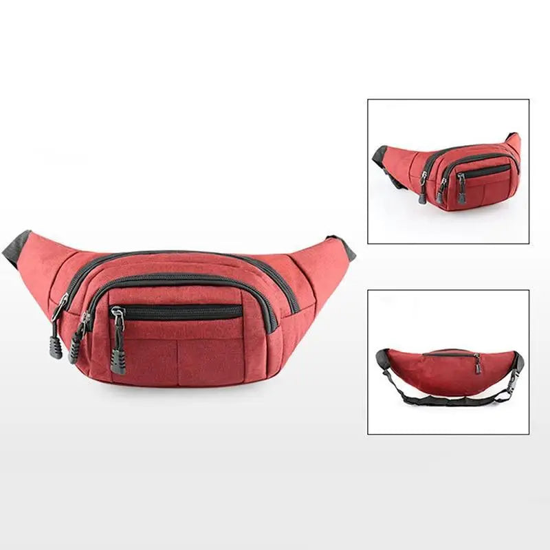 Unisex Casual Chest Belt Simple Waist Bag Adjustable Fanny Pack Pouch Outdoors Traveling Bag - STIL0987ERTVB