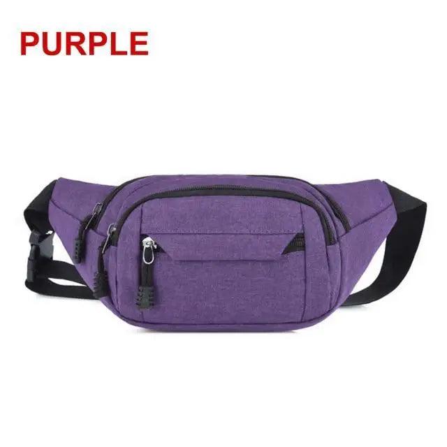 Unisex Casual Crossbody Women Waist Bag Retro Design Large Capacity Canvas Travel Adjustable Phone Bag Fanny Hip Bags