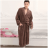 Unisex Comfortable Fleece Soft Bathrobes Elegant Sleepwear For Men And Women Winter Indoor Warm Bathrobe - STIL4875TEGDF