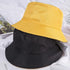 Unisex Double-faced Bucket Hat Colorful Sunscreen Women One Size Hat Outdoor Activities Modern Men Hats - STEVVEX Fashion - 706, black hats, brown hats, bucket hat, colorful hats, double faced hat, fishermen hats, hat, hats, men hats, sunscreen women hat, unisex hats, women hats - Stevvex.com