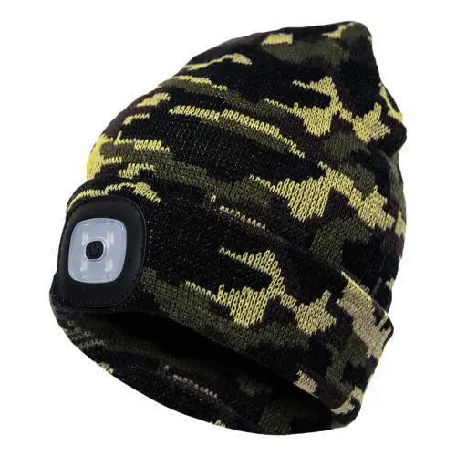 Unisex Fashion LED Light Knitted Hat For Men Women Trendy Elastic Beanie Cap Headlamp Winter Knit Lighted Headlight Headlamp Cap - STEVVEX Fashion - 706, adjustable beanies, adjustable caps, autumn caps, autumn hats, beanies, caps, comfortable bath floor mat, comfortable caps, cycling caps, elastic caps, hats, hiking caps, knitted caps, LED beanies, LED caps, LED hats, soft beanies, soft caps, winter beanies, winter caps, winter hats - Stevvex.com