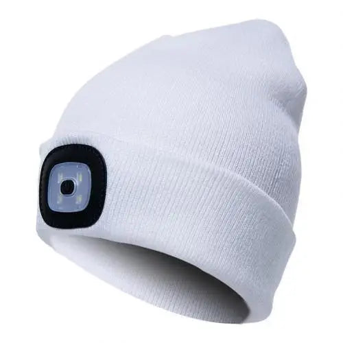 Unisex Fashion LED Light Knitted Hat For Men Women Trendy Elastic Beanie Cap Headlamp Winter Knit Lighted Headlight Headlamp Cap - STEVVEX Fashion - 706, adjustable beanies, adjustable caps, autumn caps, autumn hats, beanies, caps, comfortable bath floor mat, comfortable caps, cycling caps, elastic caps, hats, hiking caps, knitted caps, LED beanies, LED caps, LED hats, soft beanies, soft caps, winter beanies, winter caps, winter hats - Stevvex.com