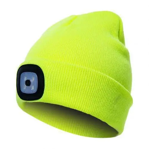 Unisex Fashion LED Light Knitted Hat For Men Women Trendy Elastic Beanie Cap Headlamp Winter Knit Lighted Headlight Headlamp Cap - STEVVEX Fashion - 706, adjustable beanies, adjustable caps, autumn caps, autumn hats, beanies, caps, comfortable bath floor mat, comfortable caps, cycling caps, elastic caps, hats, hiking caps, knitted caps, LED beanies, LED caps, LED hats, soft beanies, soft caps, winter beanies, winter caps, winter hats - Stevvex.com