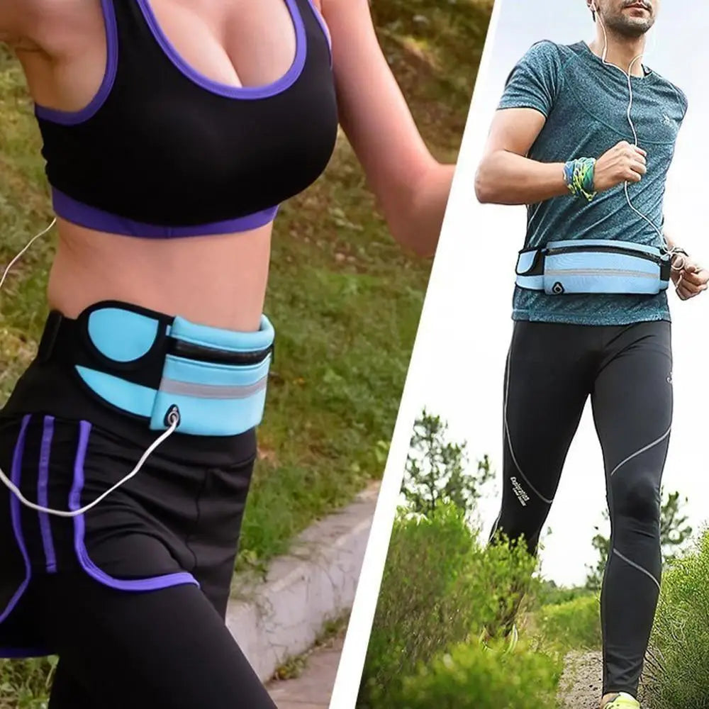 Unisex Lightweight Sport Pouch Classic Ultra - Thin Waterproof Mini Fanny Pack Unique Design Runners Jogging Pocket