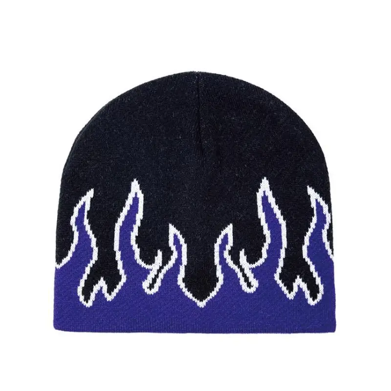 Unisex Modern Fire Design Soft Warm Beanies Comfortable Winter One Size Caps For Men And Women - STEVVEX Fashion - 706, beanies, caps, caps for autumn, caps for winter, comfortable beanies, comfortable caps, comfortable hats, fashion caps, fire design caps, hats, hats for autumn, soft beanies, soft caps, soft hats, trendy caps, unisex caps, warm beanies, warm caps, warm hats, winter, winter beanies, winter caps, winter hats - Stevvex.com