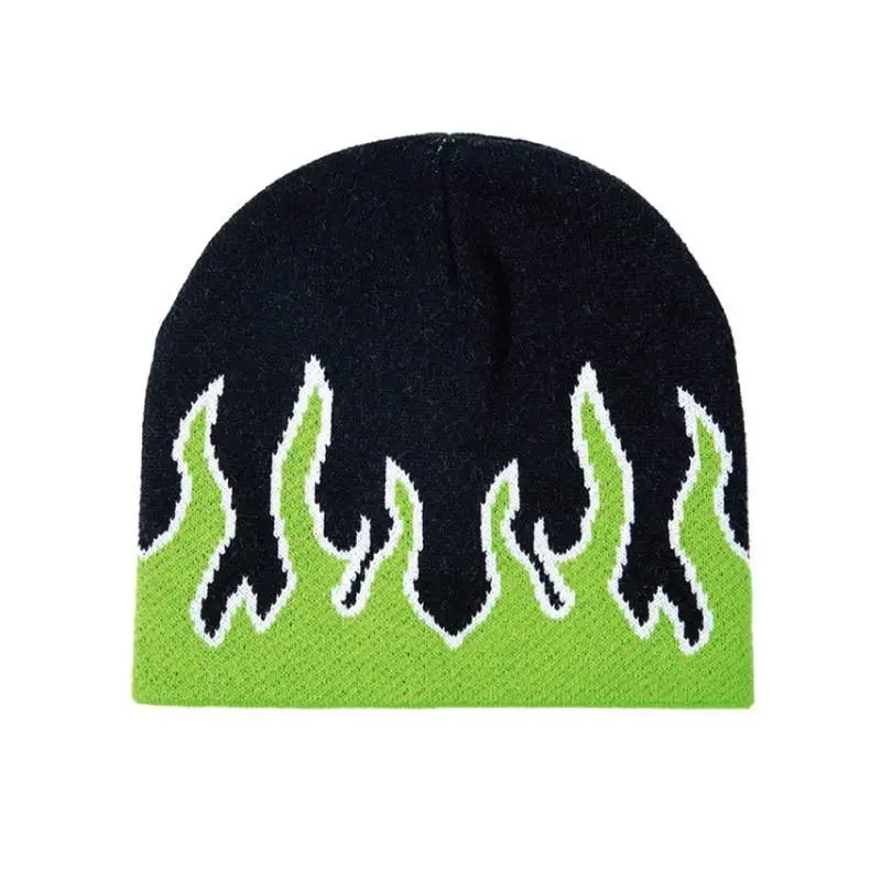 Unisex Modern Fire Design Soft Warm Beanies Comfortable Winter One Size Caps For Men And Women - STEVVEX Fashion - 706, beanies, caps, caps for autumn, caps for winter, comfortable beanies, comfortable caps, comfortable hats, fashion caps, fire design caps, hats, hats for autumn, soft beanies, soft caps, soft hats, trendy caps, unisex caps, warm beanies, warm caps, warm hats, winter, winter beanies, winter caps, winter hats - Stevvex.com