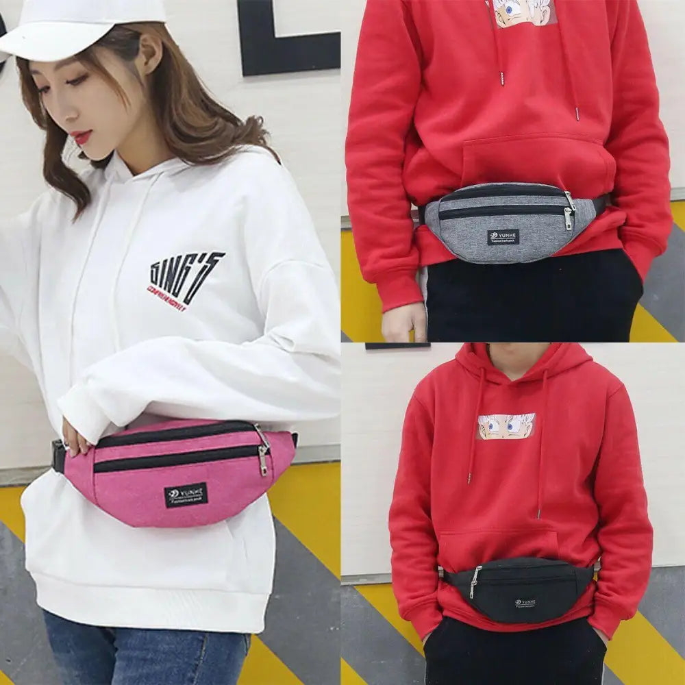 Unisex Retro Fanny Pack Unique Design Waist Bag Adjustable Belt Waterproof Travel Bag Sports Chest Bag - STIL4567EDCGT