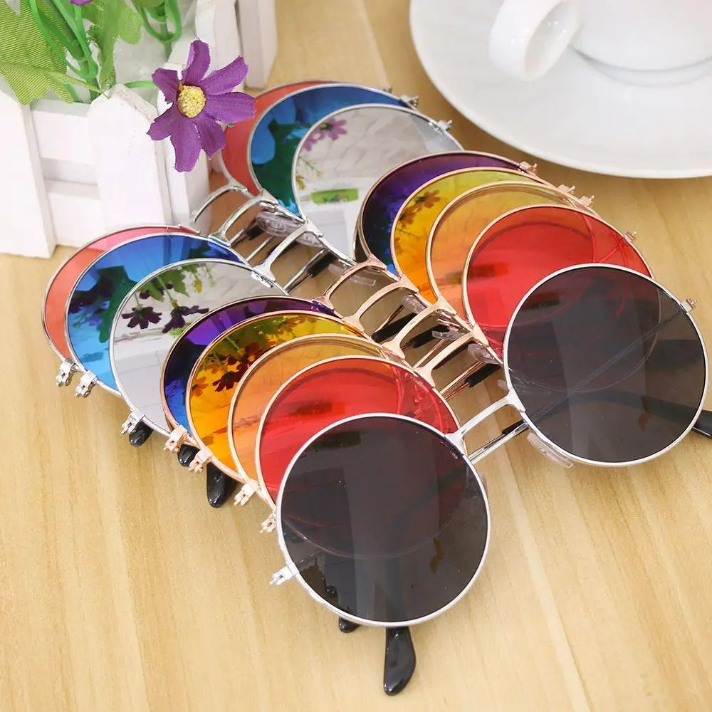 Women Fashion Retro Round Plastic Glasses Lens Sunglasses Eyewear Frame Glasses female Frame Driver Goggles Car Accessories Hot