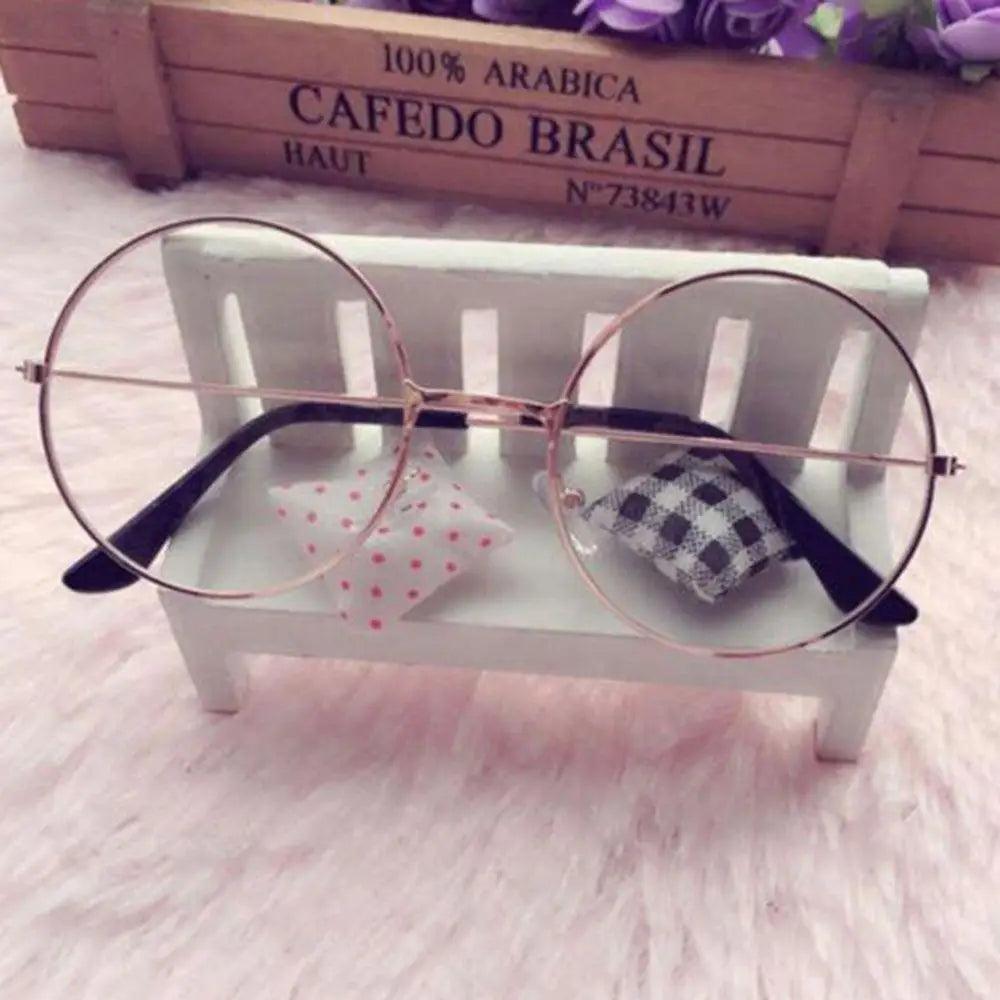 Women Fashion Retro Round Plastic Glasses Lens Sunglasses Eyewear Frame Glasses female Frame Driver Goggles Car Accessories Hot