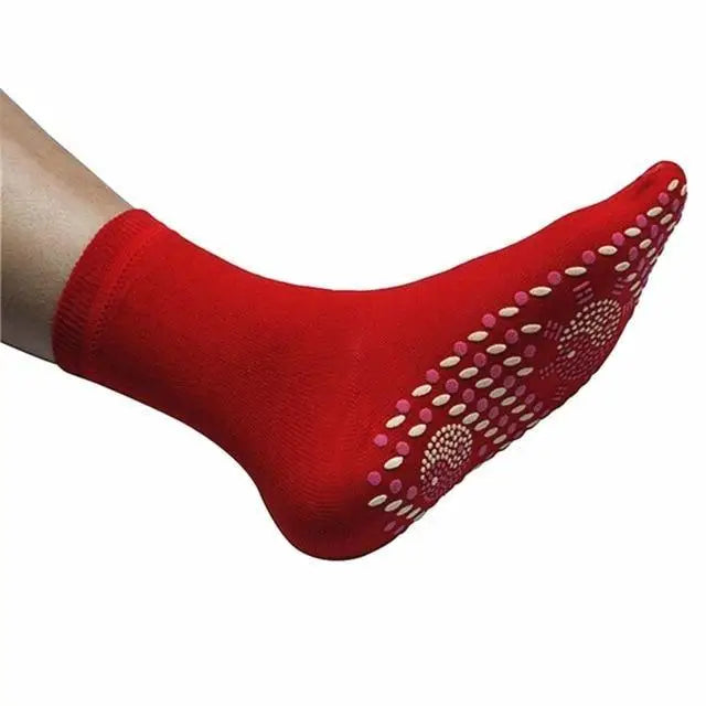 Unisex Self-heating Magnetic Socks Self-warming Comfortable Winter Warm Massage Soft Pain Relieve Socks - STEVVEX Fashion - 720, autumn socks, black socks, comfortable socks, Heated Socks, massage socks, men socks, red socks, self heating socks, socks, soft socks, unisex socks, warm massage socks, warm socks, white socks, winter socks, women socks - Stevvex.com