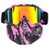 Unisex Snowboard Glasses Snowmobile Skiing Goggles For Men Women Windproof Sunglasses With Detachable Mask - 13