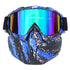 Unisex Snowboard Glasses Snowmobile Skiing Goggles For Men Women Windproof Sunglasses With Detachable Mask - 15