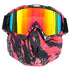 Unisex Snowboard Glasses Snowmobile Skiing Goggles For Men Women Windproof Sunglasses With Detachable Mask - 14