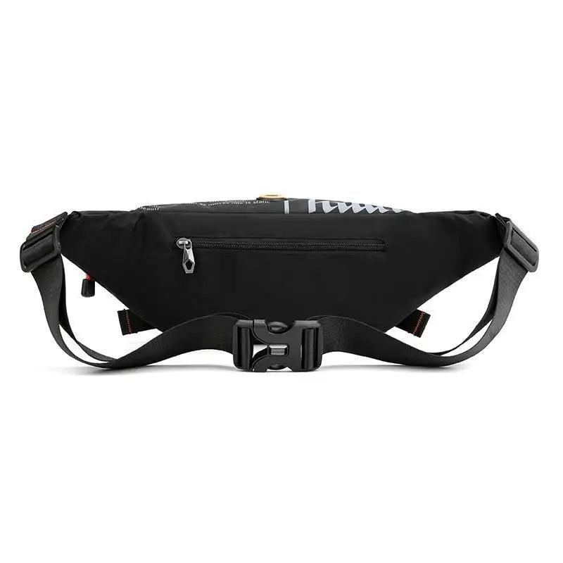 Unisex Stylish Multiple Pockets Fanny Pack Men Waist Packs Travel Adjustable Waist Band Outdoor Portable Modern Fanny