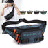 Unisex Stylish Multiple Pockets Fanny Pack Men Waist Packs Travel Adjustable Waist Band Outdoor Portable Modern Fanny