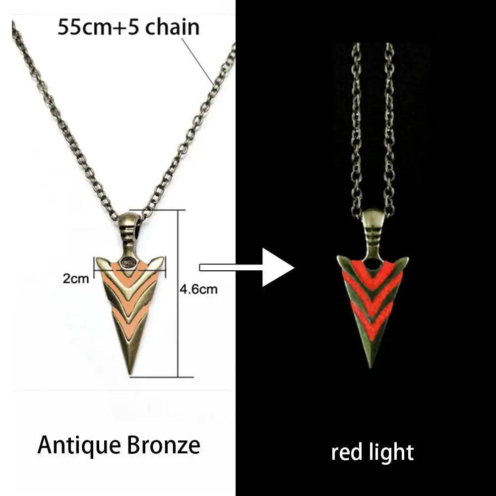 Unisex Vintage Glowing Arrow Necklace Glow In The Dark Necklaces For Women Men Excellent Gift Unique Design - STEVVEX Jewelry - 723, Arrow Necklace, Elegant Necklace, Glowing Arrow Necklace, Glowing Jewelry, Glowing Necklace, Jewelry, Luxury Necklace, Men Necklace, Necklace, Necklaces, Pendant Necklaces, Unisex Necklace, Unisex Necklaces, Vintage Glowing Arrow Necklace, Vintage Glowing Necklace, Vintage Necklace, Vintage Necklaces, Woman Necklace, Woman Pendant Necklaces - Stevvex.com