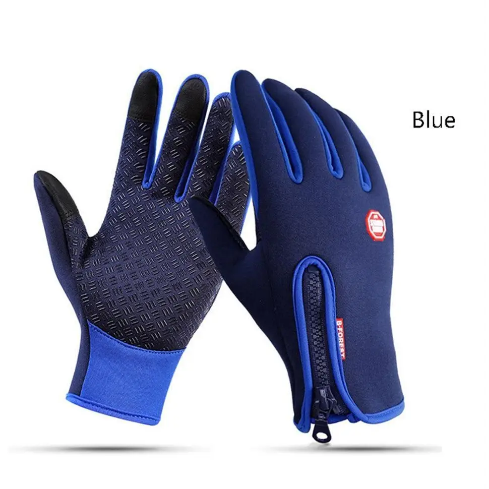 Unisex Winter Blue Touch Screen Gloves Windproof Men And Women Ski Touchscreen Texting Gloves Autumn Warm And Soft Anti Slip Gloves For Cold Weathers - STEVVEX Fashion - 717, anti slip gloves, comfortable gloves, fashion gloves, gloves, gloves for winter, mens gloves, retro gloves, snow gloves, sports gloves, touchscreen gloves, unisex gloves, warm gloves, waterproof gloves, windproof gloves, winter gloves, womens gloves - Stevvex.com