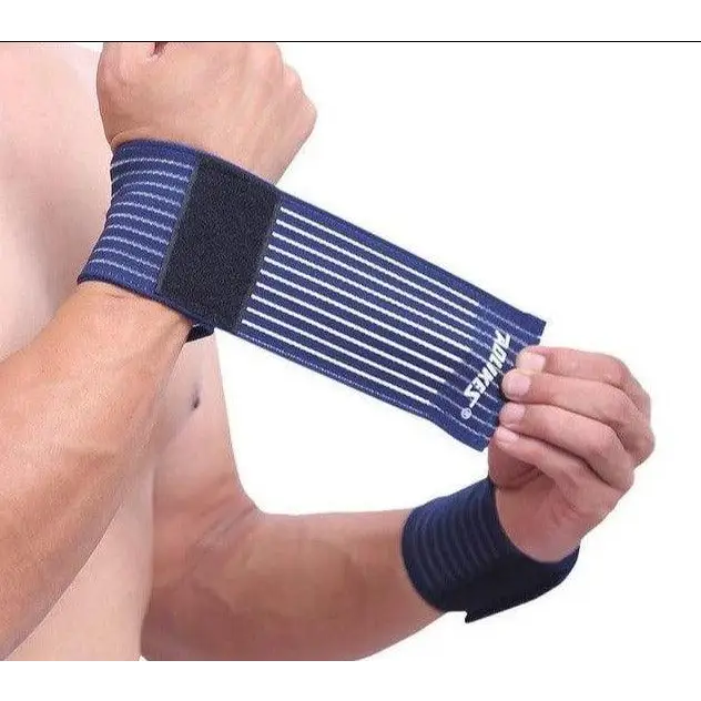 Universal 1PCS Cotton Elastic Bandage Hand Sport Wristband Gym Support Wrist Brace Wrap - STEVVEX Sport - 754, cotton wristband, elastic wristband, gym, gym wristband, hand bandage, men wristband, sport bandage, sport wristband, unisex wristband, women wristband, workout wristband, wristband - Stevvex.com