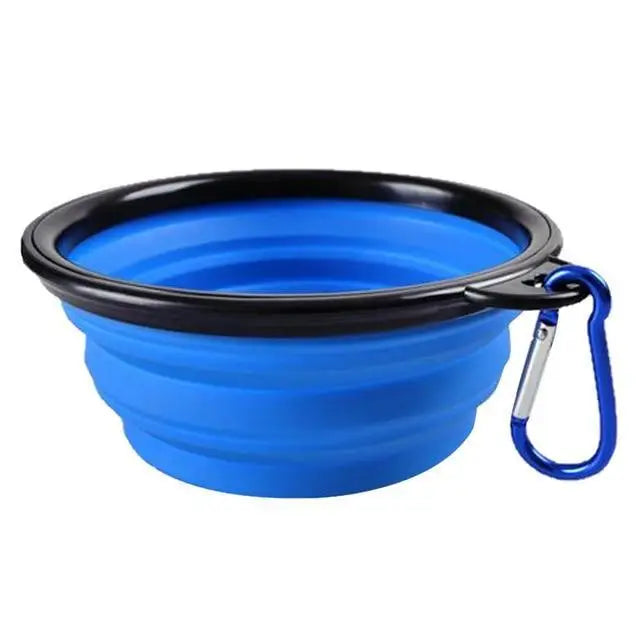 Universal Colorful Collapsible Silicone Dog Food Water Bowl Foldable Cup Dish For Pet Portable Travel Bowl For Dog