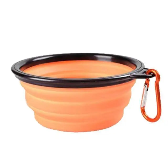 Universal Colorful Collapsible Silicone Dog Food Water Bowl Foldable Cup Dish For Pet Portable Travel Bowl For Dog