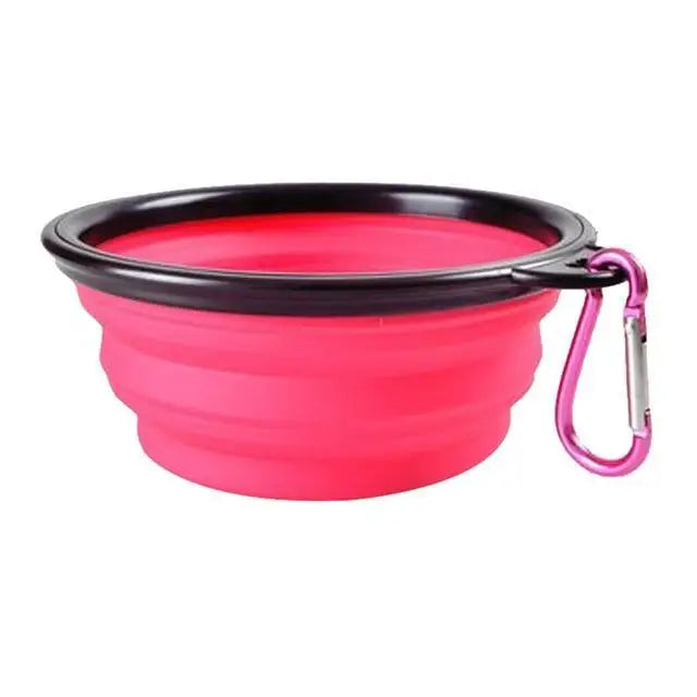 Universal Colorful Collapsible Silicone Dog Food Water Bowl Foldable Cup Dish For Pet Portable Travel Bowl For Dog