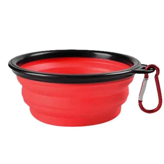 Universal Colorful Collapsible Silicone Dog Food Water Bowl Foldable Cup Dish For Pet Portable Travel Bowl For Dog