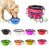 Universal Colorful Collapsible Silicone Dog Food Water Bowl Foldable Cup Dish For Pet Portable Travel Bowl For Dog