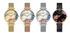 Womens Watches With Decoupage Flower Patterns And Details Of Large Roman Numbers