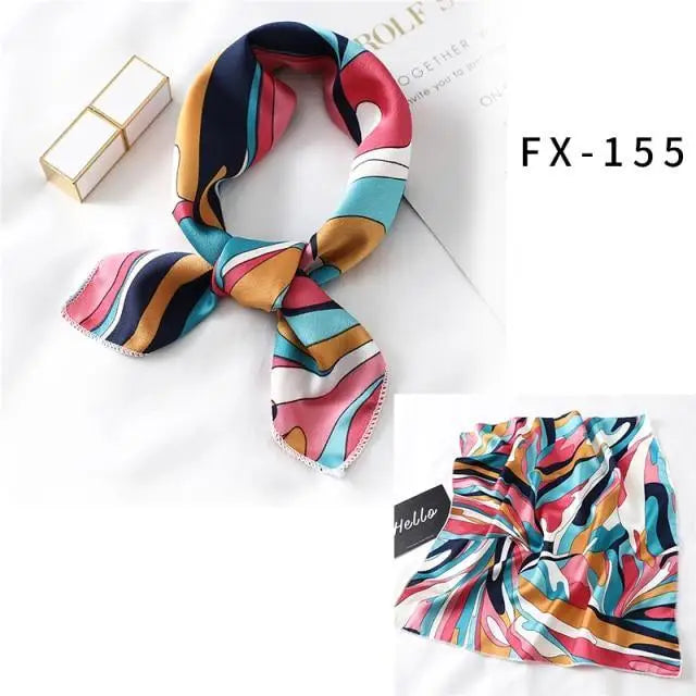 Versatile Square Silk Scarf For Women Fashionable Printed Small Neck Scarfs Office Lady Hair Band Foulard Hand For Female Bandana Shawl - ALLURELATION - 577, Bandana, Bandana Shawl, best quality scarf, elegant silk scarf, Fashionable Printed scarf, Foulard Hand For Female, gift for girls, Hair Accessories, hair band, Matching scarfs, Office Lady Hair Band, Outdoor Sports scarf, scarf, Scarf for Women, Small Neck Scarfs, Square Silk Scarf, Top quality scarfs, unique style scarf, Women Headband - Stevvex.com