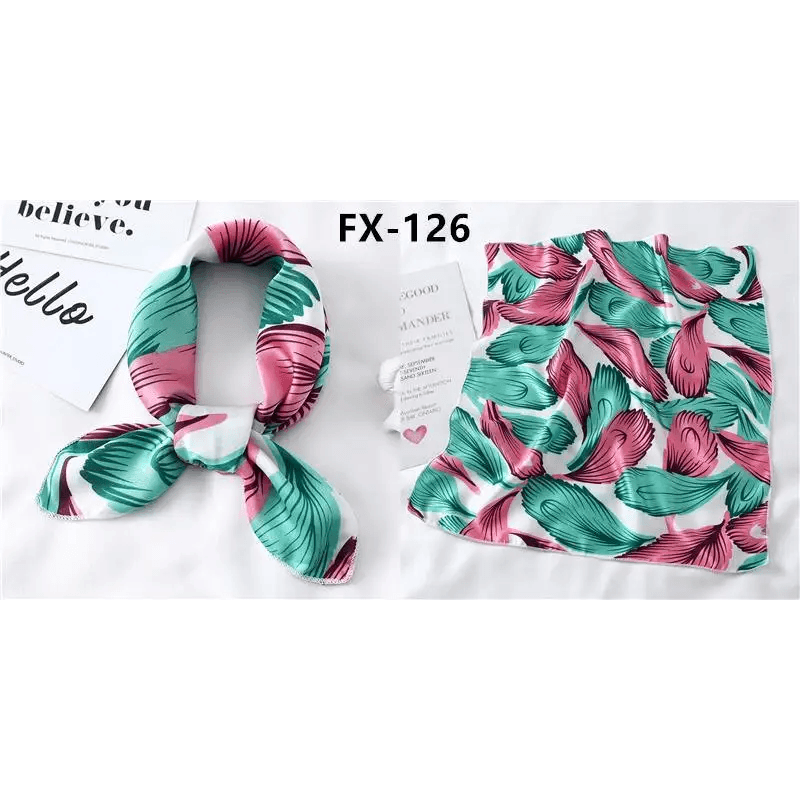 Versatile Square Silk Scarf For Women Fashionable Printed Small Neck Scarfs Office Lady Hair Band Foulard Hand For Female Bandana Shawl - ALLURELATION - 577, Bandana, Bandana Shawl, best quality scarf, elegant silk scarf, Fashionable Printed scarf, Foulard Hand For Female, gift for girls, Hair Accessories, hair band, Matching scarfs, Office Lady Hair Band, Outdoor Sports scarf, scarf, Scarf for Women, Small Neck Scarfs, Square Silk Scarf, Top quality scarfs, unique style scarf, Women Headband - Stevvex.com