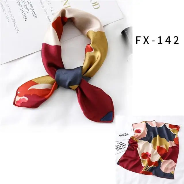 Versatile Square Silk Scarf For Women Fashionable Printed Small Neck Scarfs Office Lady Hair Band Foulard Hand For Female Bandana Shawl - ALLURELATION - 577, Bandana, Bandana Shawl, best quality scarf, elegant silk scarf, Fashionable Printed scarf, Foulard Hand For Female, gift for girls, Hair Accessories, hair band, Matching scarfs, Office Lady Hair Band, Outdoor Sports scarf, scarf, Scarf for Women, Small Neck Scarfs, Square Silk Scarf, Top quality scarfs, unique style scarf, Women Headband - Stevvex.com