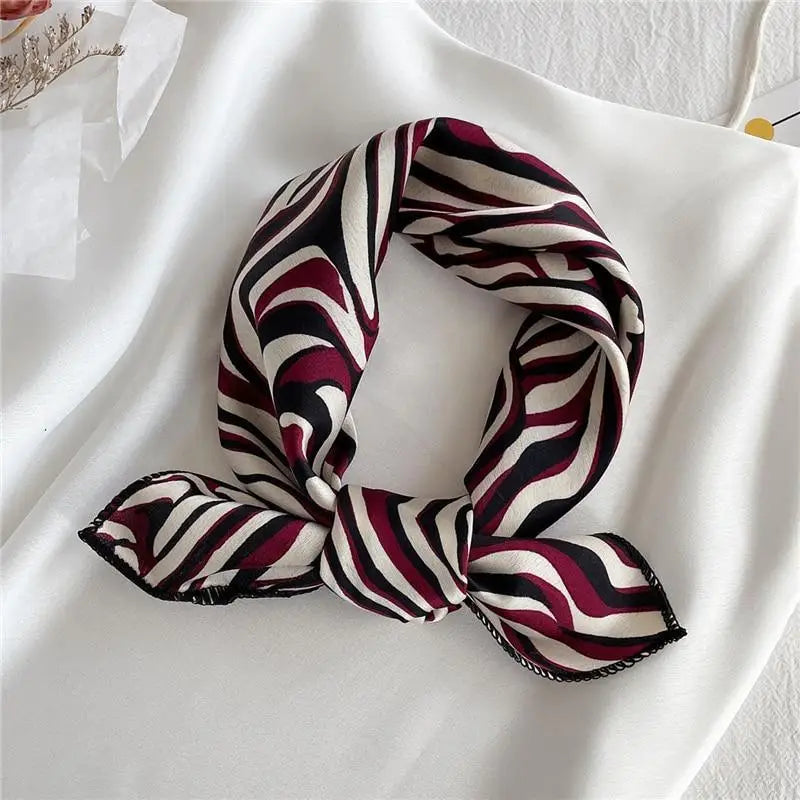 Versatile Square Silk Scarf For Women Fashionable Printed Small Neck Scarfs Office Lady Hair Band Foulard Hand For Female Bandana Shawl - ALLURELATION - 577, Bandana, Bandana Shawl, best quality scarf, elegant silk scarf, Fashionable Printed scarf, Foulard Hand For Female, gift for girls, Hair Accessories, hair band, Matching scarfs, Office Lady Hair Band, Outdoor Sports scarf, scarf, Scarf for Women, Small Neck Scarfs, Square Silk Scarf, Top quality scarfs, unique style scarf, Women Headband - Stevvex.com