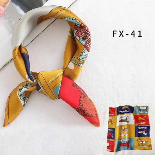 Versatile Square Silk Scarf For Women Fashionable Printed Small Neck Scarfs Office Lady Hair Band Foulard Hand For Female Bandana Shawl - ALLURELATION - 577, Bandana, Bandana Shawl, best quality scarf, elegant silk scarf, Fashionable Printed scarf, Foulard Hand For Female, gift for girls, Hair Accessories, hair band, Matching scarfs, Office Lady Hair Band, Outdoor Sports scarf, scarf, Scarf for Women, Small Neck Scarfs, Square Silk Scarf, Top quality scarfs, unique style scarf, Women Headband - Stevvex.com