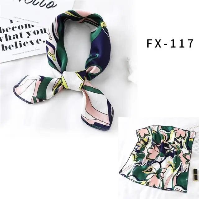 Versatile Square Silk Scarf For Women Fashionable Printed Small Neck Scarfs Office Lady Hair Band Foulard Hand For Female Bandana Shawl - ALLURELATION - 577, Bandana, Bandana Shawl, best quality scarf, elegant silk scarf, Fashionable Printed scarf, Foulard Hand For Female, gift for girls, Hair Accessories, hair band, Matching scarfs, Office Lady Hair Band, Outdoor Sports scarf, scarf, Scarf for Women, Small Neck Scarfs, Square Silk Scarf, Top quality scarfs, unique style scarf, Women Headband - Stevvex.com