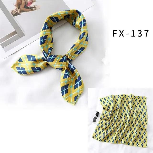 Versatile Square Silk Scarf For Women Fashionable Printed Small Neck Scarfs Office Lady Hair Band Foulard Hand For Female Bandana Shawl - ALLURELATION - 577, Bandana, Bandana Shawl, best quality scarf, elegant silk scarf, Fashionable Printed scarf, Foulard Hand For Female, gift for girls, Hair Accessories, hair band, Matching scarfs, Office Lady Hair Band, Outdoor Sports scarf, scarf, Scarf for Women, Small Neck Scarfs, Square Silk Scarf, Top quality scarfs, unique style scarf, Women Headband - Stevvex.com