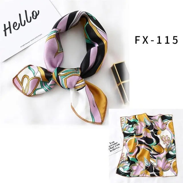 Versatile Square Silk Scarf For Women Fashionable Printed Small Neck Scarfs Office Lady Hair Band Foulard Hand For Female Bandana Shawl - ALLURELATION - 577, Bandana, Bandana Shawl, best quality scarf, elegant silk scarf, Fashionable Printed scarf, Foulard Hand For Female, gift for girls, Hair Accessories, hair band, Matching scarfs, Office Lady Hair Band, Outdoor Sports scarf, scarf, Scarf for Women, Small Neck Scarfs, Square Silk Scarf, Top quality scarfs, unique style scarf, Women Headband - Stevvex.com