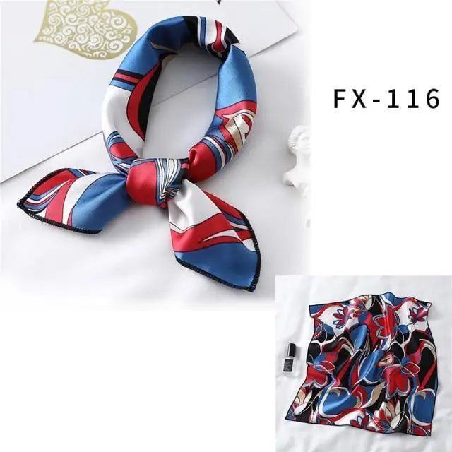 Versatile Square Silk Scarf For Women Fashionable Printed Small Neck Scarfs Office Lady Hair Band Foulard Hand For Female Bandana Shawl - ALLURELATION - 577, Bandana, Bandana Shawl, best quality scarf, elegant silk scarf, Fashionable Printed scarf, Foulard Hand For Female, gift for girls, Hair Accessories, hair band, Matching scarfs, Office Lady Hair Band, Outdoor Sports scarf, scarf, Scarf for Women, Small Neck Scarfs, Square Silk Scarf, Top quality scarfs, unique style scarf, Women Headband - Stevvex.com