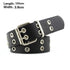 Vintage Adjustable Black Metal Waistband Buckle Leather Waistband For Jeans Trendy Women’s Fashionable Design