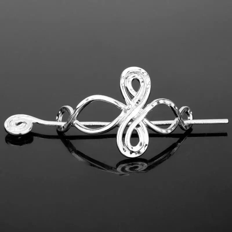 Vintage Crown Elegant Metal Hair Stick Slide Hair Clip Charming Fashionable Design Hair Clips Women Hair Jewelry - 12