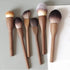 Vintage Style 1Pcs European Wood Handle Makeup Brush High Quality Loose Powder Brush Foundation Brush Super Soft