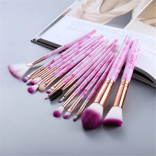 Vintage Style 5/10/15Pcs Makeup Brushes Set Powder Eye Shadow Foundation Blush Blending Make Up Brush Beauty Cosmetic