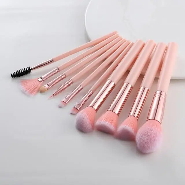 Vintage Style 5/10/15Pcs Makeup Brushes Set Powder Eye Shadow Foundation Blush Blending Make Up Brush Beauty Cosmetic