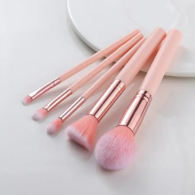 Vintage Style 5/10/15Pcs Makeup Brushes Set Powder Eye Shadow Foundation Blush Blending Make Up Brush Beauty Cosmetic