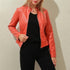 Vintage Style Autumn Ladies PU Leather Jacket For Women Slim Casual Soft Moto Biker Faux Leather Jacket For Female Coat