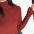 Vintage Style Autumn Winter Thick Sweater For Women Knitted Ribbed Pullover Sweater Long Sleeve Turtleneck Slim Jumper