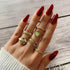 Vintage Style Gold Round Twist Rings Set For Women And Girls Ring Trendy Metal Knuckle Finger Rings Jewelry - 11